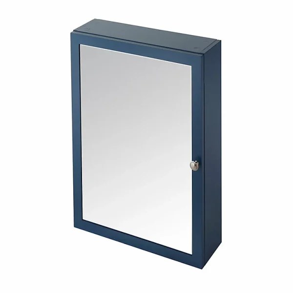 mode pas cher Castorama Armoire De Salle De Bains Avec Miroir GoodHome Perma Bleu L. 50 Cm 1