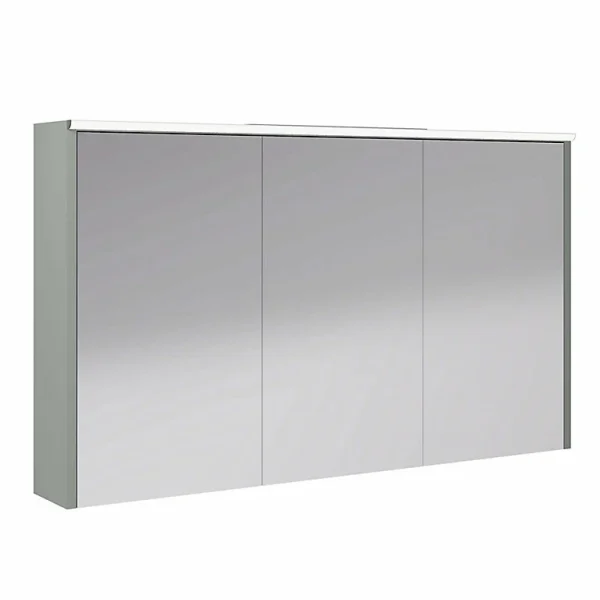 économies garanties Castorama Armoire De Salle De Bains éclairante Avec Miroir Archi Grège Mat 120 Cm 1