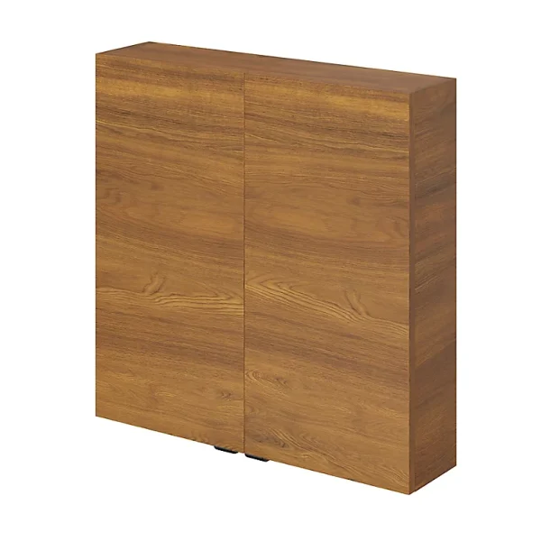 Castorama Armoire De Salle De Bains Faible Profondeur GoodHome Imandra Décor Noyer L. 60 X H. 60 X P. 15 Cm Livraison gratuite 1
