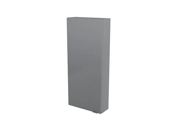 Castorama Armoire De Salle De Bains Faible Profondeur GoodHome Imandra Gris L.40 X H.90 X P.15 Cm Satisfait ou Remboursé 1