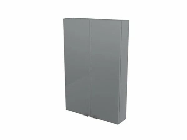 Castorama Armoire De Salle De Bains Faible Profondeur GoodHome Imandra Gris L.60 X H.90 X P.15 Cm site pas cher 1