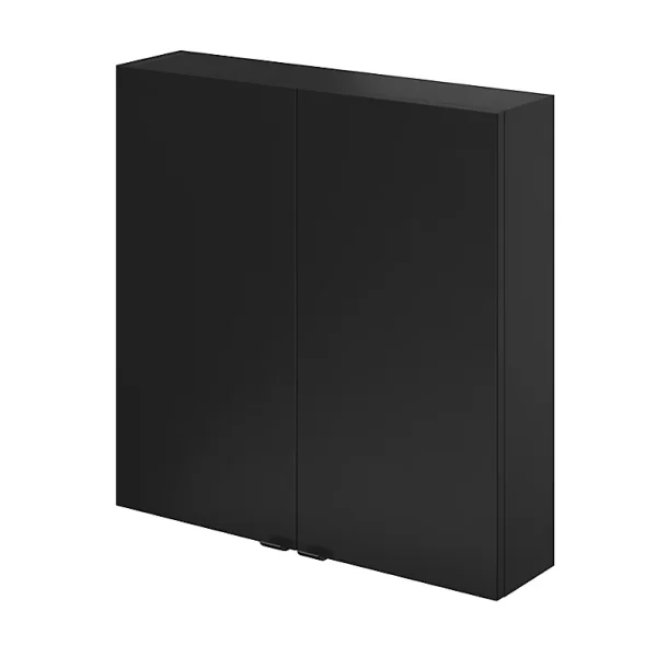 Castorama Armoire De Salle De Bains Faible Profondeur GoodHome Imandra Noir Mat L. 60 X H. 60 X P. 15 Cm fashioniable 1