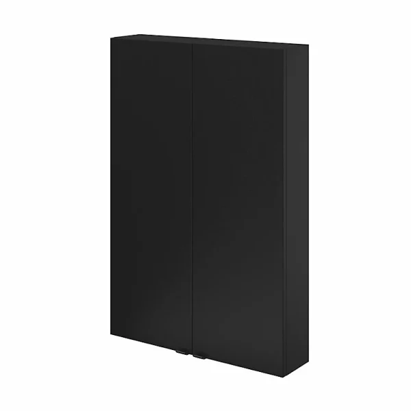 Castorama Armoire De Salle De Bains Faible Profondeur GoodHome Imandra Noir Mat L. 60 X H. 90 X P. 15 Cm achat pas cher 1