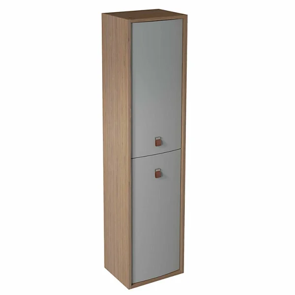 Castorama Colonne De Salle De Bains à Suspendre Ouverture Droite Havana Grège Mat H. 160 X L. 39 Cm meilleur service 1