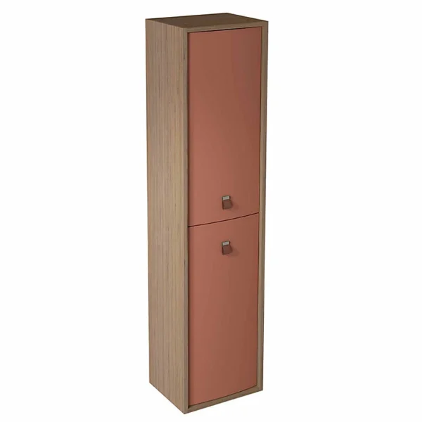Castorama Colonne De Salle De Bains à Suspendre Ouverture Droite Havana Terracotta Mat H. 160 X L. 39 Cm pas cher 1