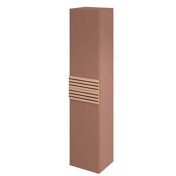Livraison internationale Castorama Colonne De Salle De Bains à Suspendre Ouverture Gauche Archi Terracotta Mat H. 160 X L. 35 Cm 1