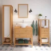 Castorama Colonne De Salle De Bains Avec Miroir GoodHome Perma Bois H. 185 Cm REMISE 7