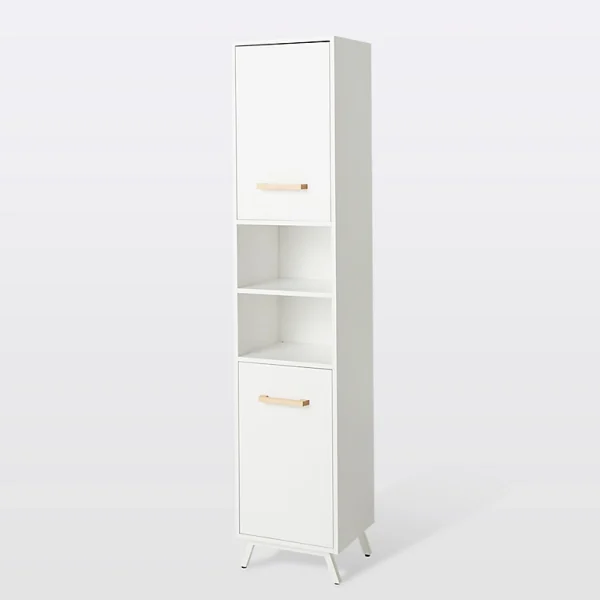 Castorama Colonne De Salle De Bains GoodHome Ladoga Blanc L. 40 X H. 190 X P. 36 Cm REMISE 1