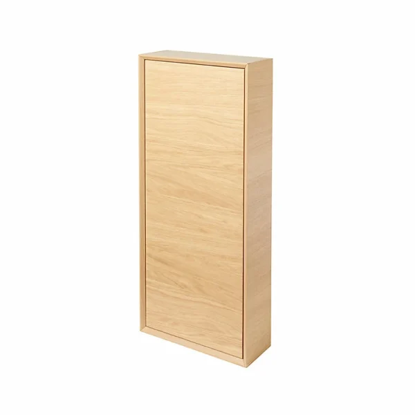 Castorama Demi Colonne De Salle De Bains Faible Profondeur GoodHome Avela Placage Chêne L.40 X H.90 Cm X P.15 vente pas cher en ligne 1