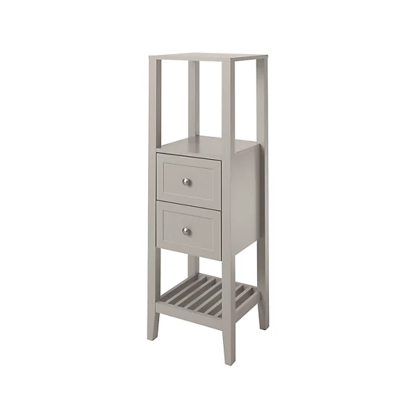 ﻿soldes Castorama Demi Colonne De Salle De Bains GoodHome Perma Taupe H. 120 Cm 1