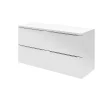 Castorama Ensemble L.120 Cm Meuble Sous Vasque Imandra Blanc à Suspendre + Plan De Toilette Marloes Aggloméré Blanc Brillant De super promotions disponibles 7