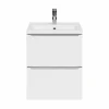 Castorama Ensemble Salle De Bains L.50 Cm Meuble à Suspendre Faible Profondeur Imandra Blanc Brillant + Plan Vasque Porcelaine Blanc remise en ligne 5