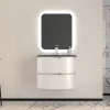 Castorama Ensemble Salle De Bains L.70 Cm Meuble Sous Vasque Blanc Brillant + Plan Vasque Verre Noir Mat Vague magasin france 7