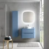 Castorama Ensemble Salle De Bains L. 84 Cm Meuble Sous Vasque + Plan De Toilette Bleu Mat Alba nouvelle saison 7