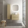 Castorama Ensemble Salle De Bains L. 84 Cm Meuble Sous Vasque + Plan De Toilette Décor Bois Natuel Alba mode 5