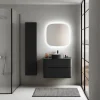 Castorama Ensemble Salle De Bains L. 84 Cm Meuble Sous Vasque + Plan De Toilette Noir Mat Alba marque pas cher 5