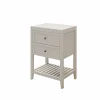 fashioniable Castorama Meuble Sous Vasque à Poser 2 Tiroirs GoodHome Perma Taupe 60 Cm + Plan De Toilette 5