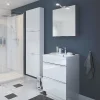 magasin Castorama Meuble Sous Vasque à Poser GoodHome Imandra Blanc 60 Cm + Plan Vasque Lana 5