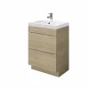 Vente Castorama Meuble Sous Vasque à Poser GoodHome Imandra Bois Chêne 60 Cm + Plan Vasque Mila 5