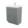 à prix très bas Castorama Meuble Sous Vasque à Poser GoodHome Imandra Gris 60 Cm + Plan Vasque Mila 7