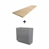 Castorama Meuble Sous Vasque à Poser GoodHome Imandra Gris 80 Cm + Plan De Toilette Hartland 183 Cm (à Redécouper) boutique 7