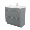Castorama Meuble Sous Vasque à Poser GoodHome Imandra Gris 80 Cm + Plan Vasque Lana soldes de Noël 5