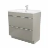 Castorama Meuble Sous Vasque à Poser GoodHome Imandra Taupe 80 Cm + Plan Vasque Nira acheter 5