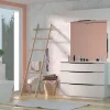 Livraison Standard/Rapide Castorama Meuble Sous Vasque à Poser Pamili Blanc Mat 120 Cm + Plan Double Vasque En Résine Blanc 7