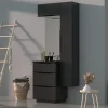 Castorama Meuble Sous Vasque à Poser Pamili Noir Mat 60 Cm + Plan Vasque En Résine Noir en france 5
