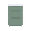 Castorama Meuble Sous Vasque à Poser Pamili Vert Sauge Mat 60 Cm + Plan Vasque En Résine Blanc Satisfait ou Remboursé 7