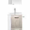 destockage Castorama Meuble Sous Vasque à Poser Waneta Aspect Bois 43 Cm + Plan Vasque En Céramique Blanche 5