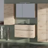 Castorama Meuble Sous-vasque à Suspendre Calao Aspect Chêne Artisan 90 Cm + Plan Vasque En Résine Noir meilleur cadeau 7