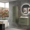 Castorama Meuble Sous Vasque à Suspendre Cygnus Bath Teha L. 80 Cm Vert Bosque + Plan Vasque Semi-encastré Résine Blanc Satisfait ou Remboursé 5
