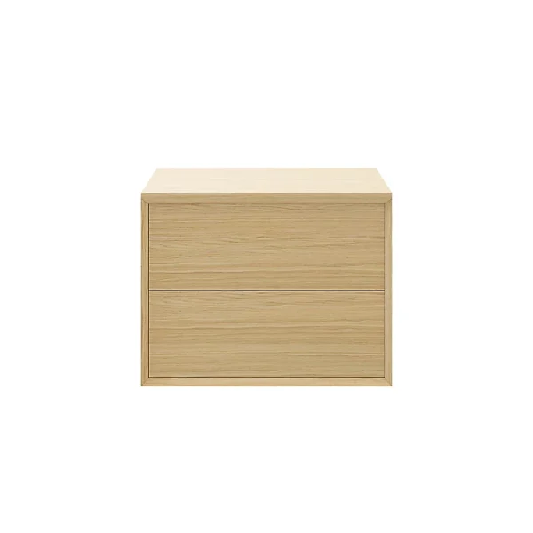 outlet soldes Castorama Meuble Sous Vasque à Suspendre GoodHome Avela Placage Chêne 80 Cm + Plan De Toilette Avela 1