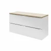 Castorama Meuble Sous Vasque à Suspendre GoodHome Imandra Blanc 120 Cm + Plan De Toilette Hartland 183 Cm (à Redécouper) remise en ligne 5