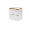 Authentic Original licence Castorama Meuble Sous Vasque à Suspendre GoodHome Imandra Blanc 60 Cm + Plan De Toilette Hartland 183 Cm (à Redécouper) 5