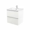 grossiste en ligne Castorama Meuble Sous Vasque à Suspendre GoodHome Imandra Blanc 60 Cm + Plan Vasque Lana 7