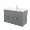 Castorama Meuble Sous Vasque à Suspendre GoodHome Imandra Gris 100 Cm + Plan Vasque Nira Top ventes 7