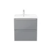 Castorama Meuble Sous Vasque à Suspendre GoodHome Imandra Gris 60 Cm + Plan Vasque Mila mode tendance 5