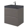 Castorama Meuble Sous Vasque à Suspendre GoodHome Imandra Gris 60 Cm + Plan Vasque Noir GoodHome Mila 60 Cm marque pas cher 7
