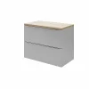 Castorama Meuble Sous Vasque à Suspendre GoodHome Imandra Gris 80 Cm + Plan De Toilette Hartland 183 Cm (à Redécouper) achat pas cher 7