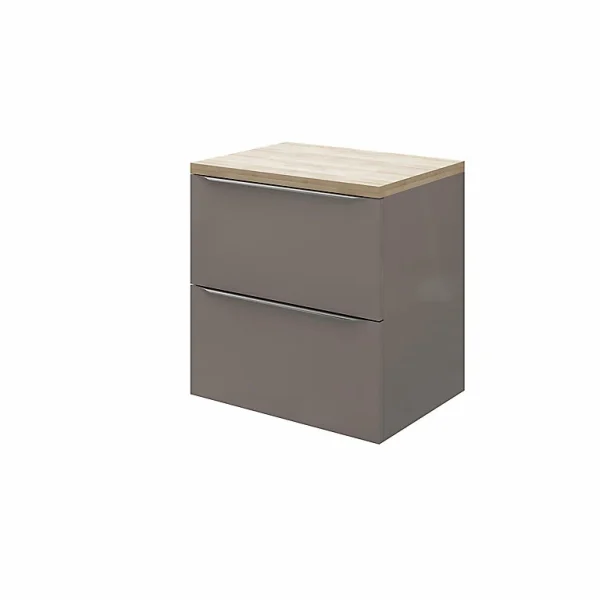 SOLDES TOUT À Castorama Meuble Sous Vasque à Suspendre GoodHome Imandra Gris Taupé 60 Cm + Plan De Toilette Hartland 1