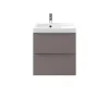 Castorama Meuble Sous Vasque à Suspendre GoodHome Imandra Gris Taupé 60 Cm + Plan Vasque Mila à prix réduits 5