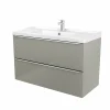 Castorama Meuble Sous Vasque à Suspendre GoodHome Imandra Taupe 100 Cm + Plan Vasque Lana comparez les prix 7