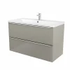 Castorama Meuble Sous Vasque à Suspendre GoodHome Imandra Taupe 100 Cm + Plan Vasque Mila pas cher 7