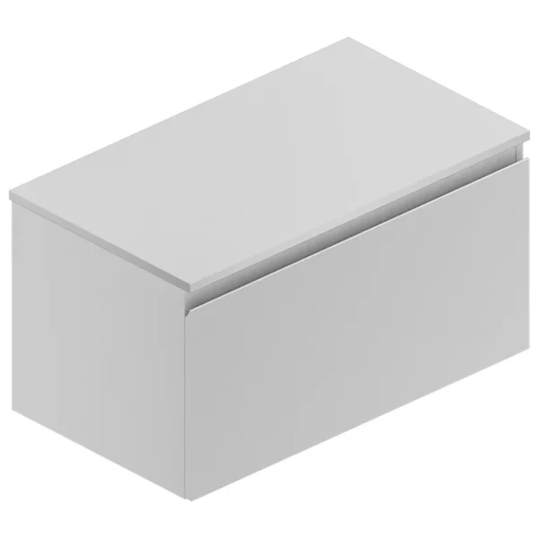 Castorama Meuble Sous Vasque à Suspendre Pura Blanc Mat 90 Cm + Plan De Toilette a Prix Discount 1