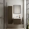 Castorama Meuble Sous Vasque à Suspendre Pura Placage Noyer Strié 60 Cm + Plan Vasque En Résine Blanc Brillant marques pas cher 7