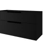 Castorama Meuble Sous-vasque à Suspendre Urban Noir Mat 120 Cm + Plan Double Vasque En Résine Blanc magasins pas chers 5