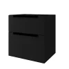 Castorama Meuble Sous-vasque à Suspendre Urban Noir Mat 60 Cm + Plan Vasque En Résine Blanc + Niche Noir Mat 30 Cm le grand escompte 7