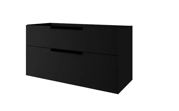 Castorama Meuble Sous-vasque à Suspendre Urban Noir Mat 60 Cm + Plan Vasque En Résine Blanc haute qualité 1